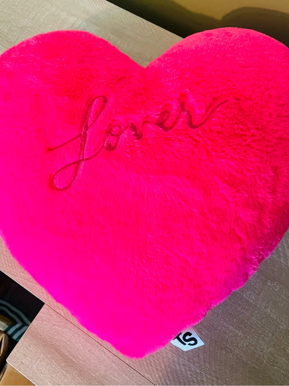 Taylor Swift Lover Heart Pillow new pristine pink merch swiftie